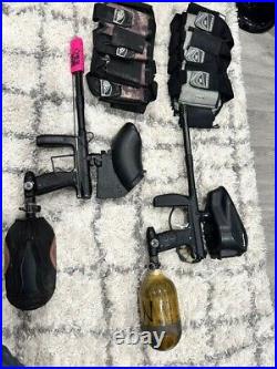 4 paintball gun deal 1 Empire Axe Pro, 2 Empire Axe and DM5 plus gear