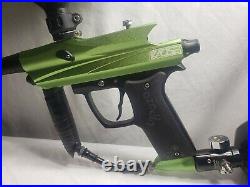 Azodin Kaos 2 Paintball Gun (Green/Black) WithHopper, Paintballs and Tank UNTESTED