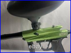 Azodin Kaos 2 Paintball Gun (Green/Black) WithHopper, Paintballs and Tank UNTESTED