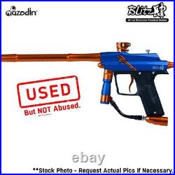 CLEARANCE Azodin Blitz 4 Electronic. 68 Caliber Paintball Gun Blue Orange USED