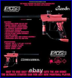 CLEARANCE Azodin Kaos 3 Semi-Automatic. 68 Caliber Paintball Gun Marker Pink