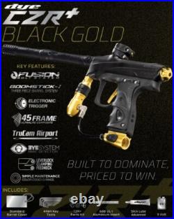 Dye Rize CZR+ Electronic Gun Paintball Marker Black/Gold Dust