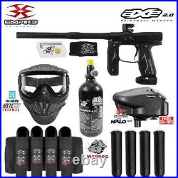 Empire AXE 2.0 Electronic Full Auto Paintball Gun Marker Package Black