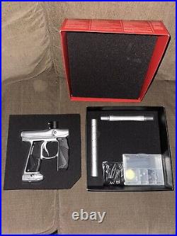 Empire Mini GS Dust Silver/Dust Silver Paintball Gun Marker Package Kit