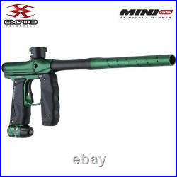 Empire Mini GS Electronic Paintball Gun Marker Green / Black 2-pc Barrel