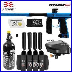 Empire Mini GS Full Auto Advanced Paintball Gun Package Dust Aqua / Black