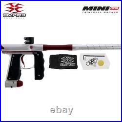 Empire Mini GS Full Auto Advanced Paintball Gun Package Dust Silver / Red