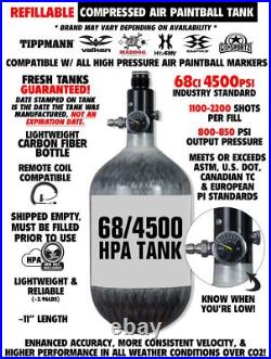 Empire Mini GS Full Auto HPA Paintball Gun Package C Dust Black 2pc Barrel