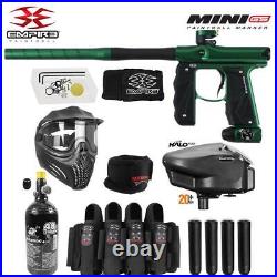 Empire Mini GS Tournament Paintball Gun Package B Green / Black 2pc Barrel