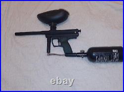 Empire Paintball Gun Black Dark Green Handles All Tank Included