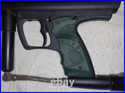 Empire Paintball Gun Black Dark Green Handles All Tank Included