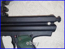 Empire Paintball Gun Black Dark Green Handles All Tank Included