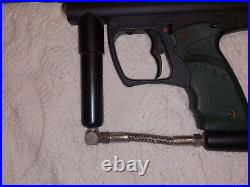 Empire Paintball Gun Black Dark Green Handles All Tank Included