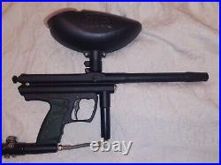 Empire Paintball Gun Black Dark Green Handles All Tank Included