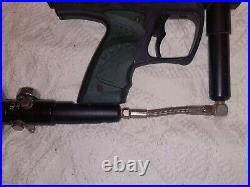 Empire Paintball Gun Black Dark Green Handles All Tank Included