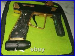 Empire Vanquish Withbolt Electronic Paintball Marker Gold/Black Speedball Gun #214