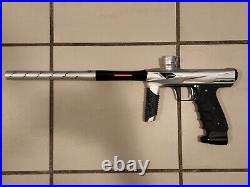 HK Army Shocker RSX Paintball Gun Black/ Silver With Case Used Non Electronic