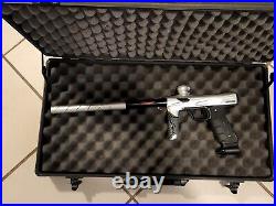 HK Army Shocker RSX Paintball Gun Black/ Silver With Case Used Non Electronic