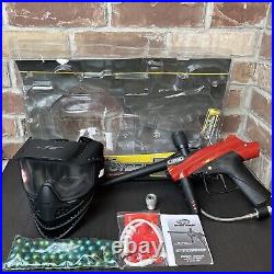JT Cybrid Paintball Marker Gun With 1 Cylinder 68 Caliber Paint Ball Mask Unused