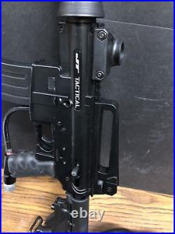 JT Tactical Paintball Gun Marker M-16 style Black+Brass Eagle, Plus Extras