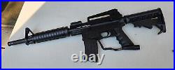 JT Tactical Paintball Gun Marker M-16 style Black w Adjustable Stock Tested