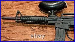 JT Tactical Paintball Gun Marker M-16 style Black w Adjustable Stock w Hopper ++