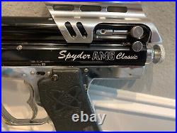 Kingman Spyder AMG Classic Paintball Marker Gun withbarrel, case, manual UNTESTED