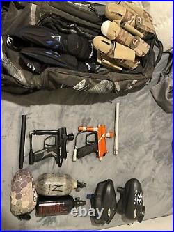 Lot of used paintball gear