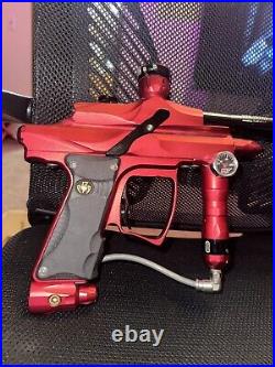 Mac Dev 06 Cyborg Paintball Marker Red With Shift Barrel Insert 0.681