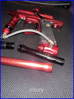 Mac Dev 06 Cyborg Paintball Marker Red With Shift Barrel Insert 0.681