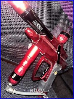 Mac Dev 06 Cyborg Paintball Marker Red With Shift Barrel Insert 0.681