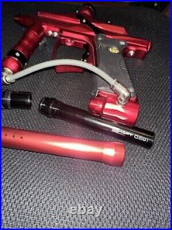 Mac Dev 06 Cyborg Paintball Marker Red With Shift Barrel Insert 0.681