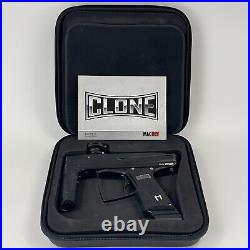 MacDev Clone 5 Electronic Paintball Marker Gun with Case Black Very Light Use