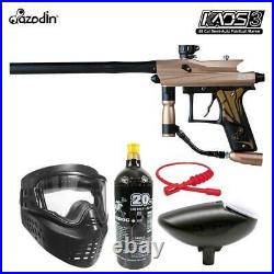 Maddog Azodin Kaos 3 Bronze Paintball Gun Marker Starter Package Brown Black