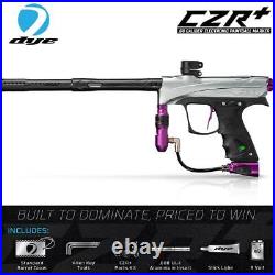 Maddog DYE CZR+. Cal Full Auto Paintball Gun Marker Elite Starter Kit GreyPurple