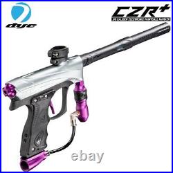 Maddog DYE CZR+. Cal Full Auto Paintball Gun Marker Elite Starter Kit GreyPurple