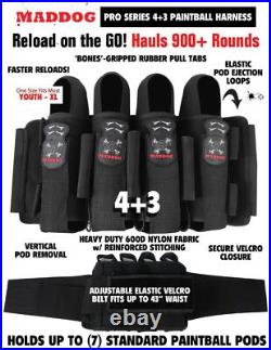 Maddog DYE CZR+. Cal Full Auto Paintball Gun Marker Elite Starter Kit Red Silver