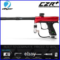 Maddog DYE CZR+. Cal Full Auto Paintball Gun Marker Elite Starter Kit Red Silver