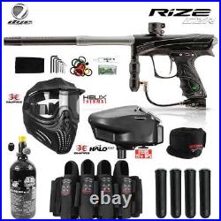 Maddog Dye Rize CZR Full Auto Paintball Gun Marker Starter Package Black / Grey