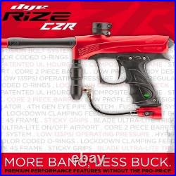 Maddog Dye Rize CZR Full Auto Paintball Gun Marker Starter Package Red / Black