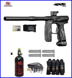 Maddog Empire Axe 2.0 Advanced Tournament Paintball Gun Package Dust Black