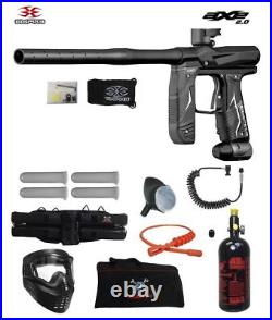 Maddog Empire Axe 2.0 Specialist HPA Paintball Gun Package Dust Black