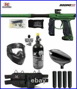 Maddog Empire Mini GS Starter HPA Paintball Gun Package Green/Brown 2-pc Barrel