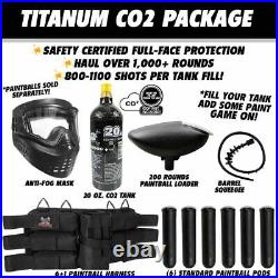 Maddog Tippmann 98 Custom ACT Titanium CO2 Paintball Gun Marker Starter Package