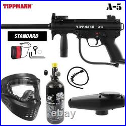 Maddog Tippmann A-5 Bronze HPA Paintball Gun Marker Starter Package Black