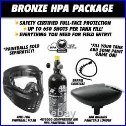 Maddog Tippmann Cronus Basic Bronze HPA Paintball Gun Starter Package Black Tan