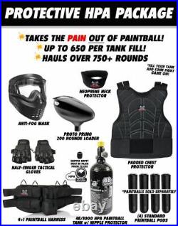 Maddog Tippmann Cronus Basic Protective HPA Paintball Gun Starter Package Tan