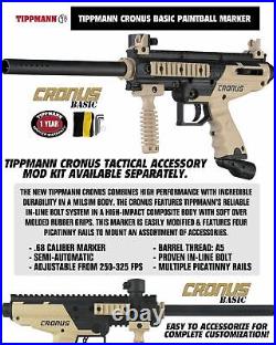 Maddog Tippmann Cronus Basic Protective HPA Paintball Gun Starter Package Tan