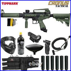 Maddog Tippmann Cronus Tactical CO2 Red Dot Paintball Gun Marker Package Olive