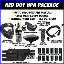 Maddog Tippmann Cronus Tactical HPA Red Dot Paintball Gun Marker Package Tan